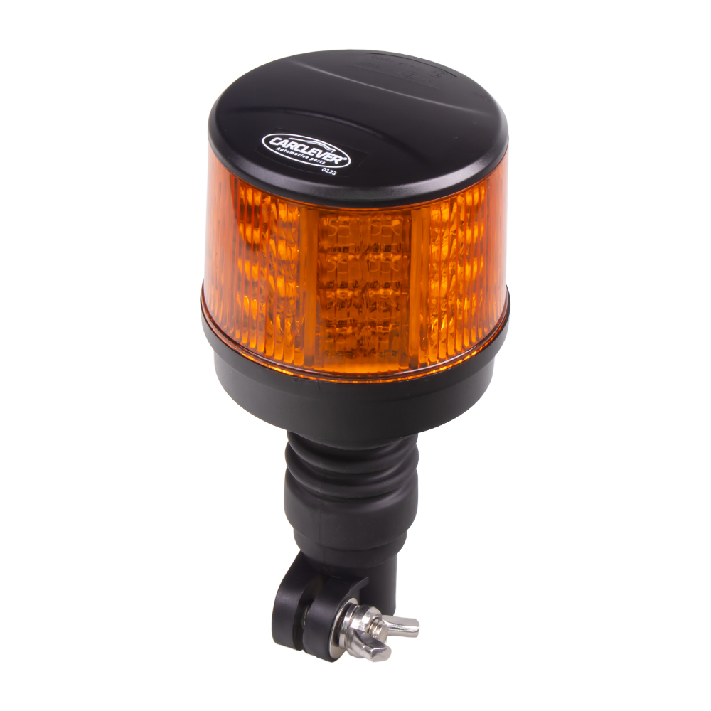 LED maják, 12-24V, 64x0,5W, oranžový, na držiak ECE R65 R10