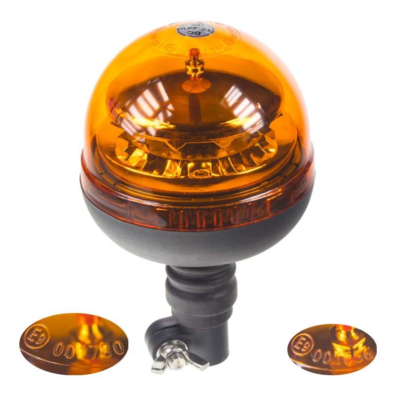 PROFI LED maják 12-24V 12x3W oranžový na držiak, ECE R65