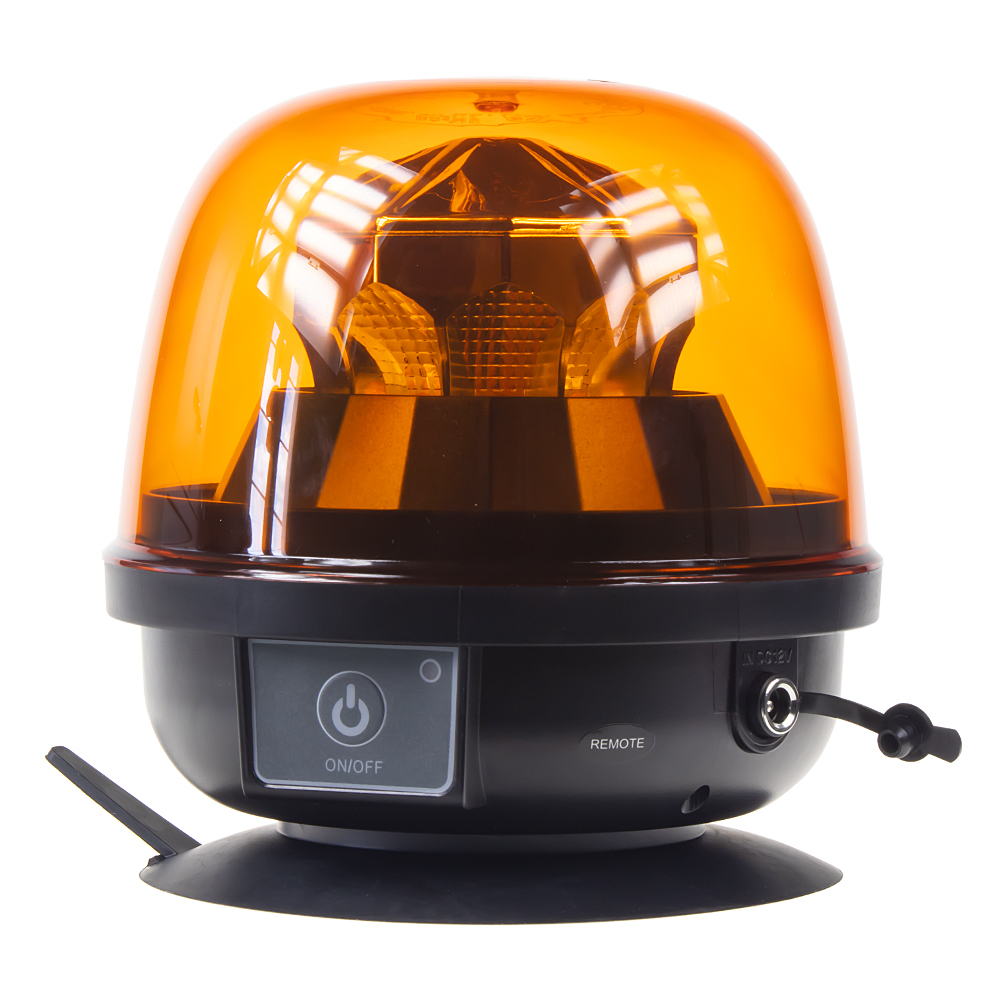 AKU LED maják, oranžový, diaľkové ovládanie, magnet, ECE R10, R65