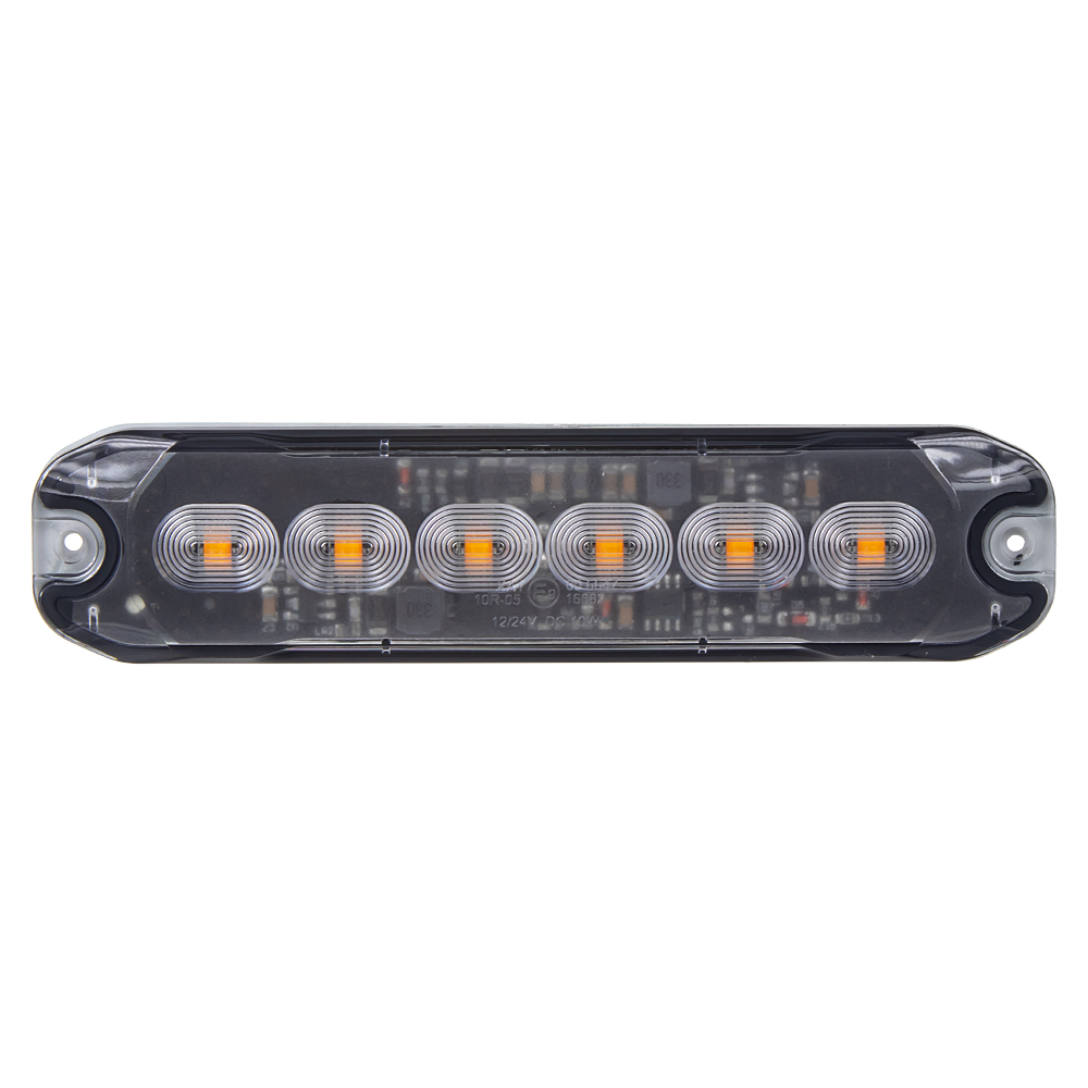 PROFI SLIM výstražné LED svetlo vonkajšie, oranžové, 12-24V, ECE R65