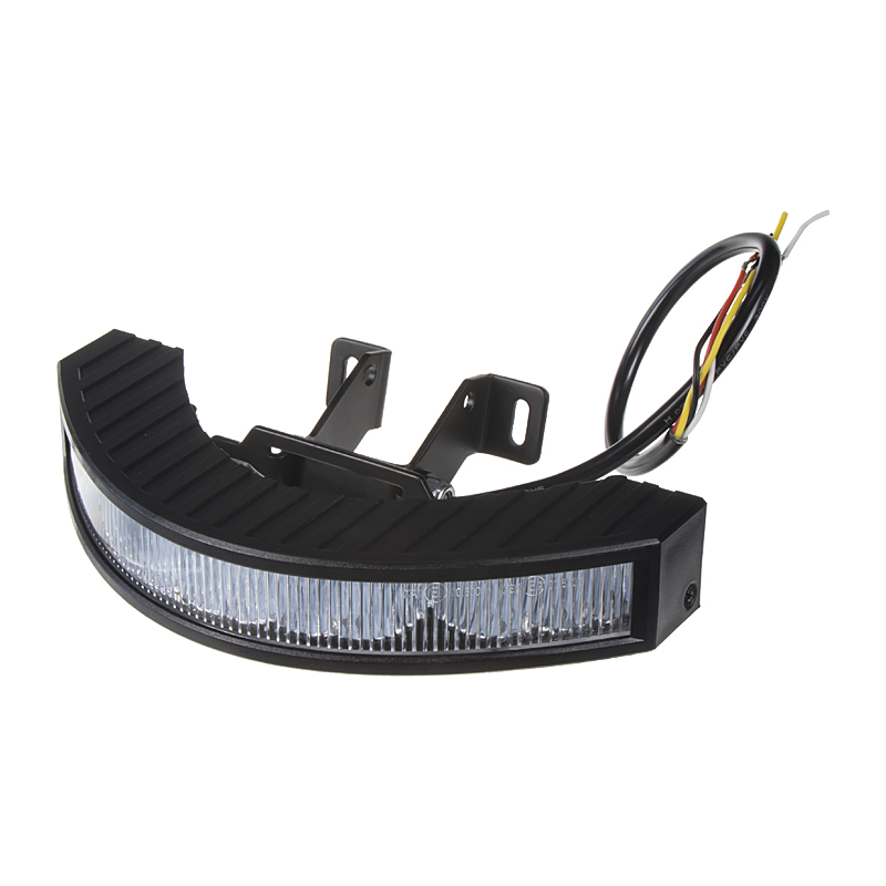 Výstražné LED svetlo vonkajšie , 12-24V, 12x3W, oranžové, ECE R65