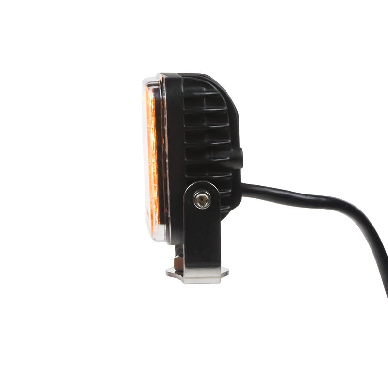 PREDATOR vonkajší, 10-30V, 12x2W SMD LED, oranžový, 74x74x38mm, ECE R65