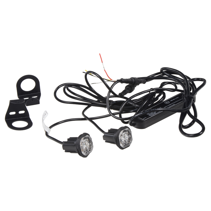 2x PROFI výstražné LED svetlo vonkajšie oranžové, 12-24V, ECE R65