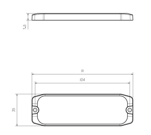 PROFI SLIM výstražné LED svetlo vonkajšie, modro-červené, 12-24V