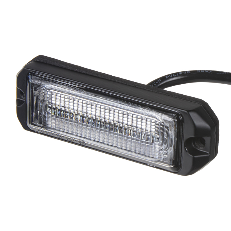 SLIM výstražné LED svetlo vonkajšie, červené, 12-24V, ECE R10