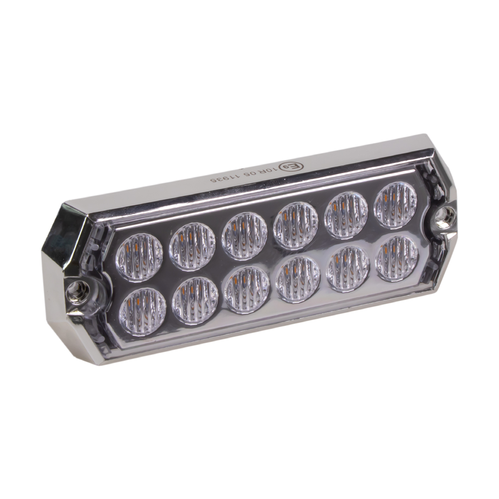 PROFI SLIM výstražné LED svetlo vonkajšie, oranžové, 12-24V, ECE R10