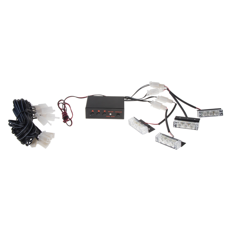 PREDATOR LED do mriežky, 12V, modrý
