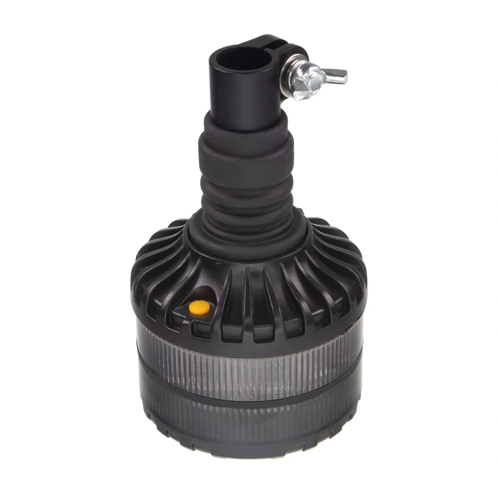 LED maják, 12-24V, 16xLED oranžový, na držiak, smoke, ECE R65