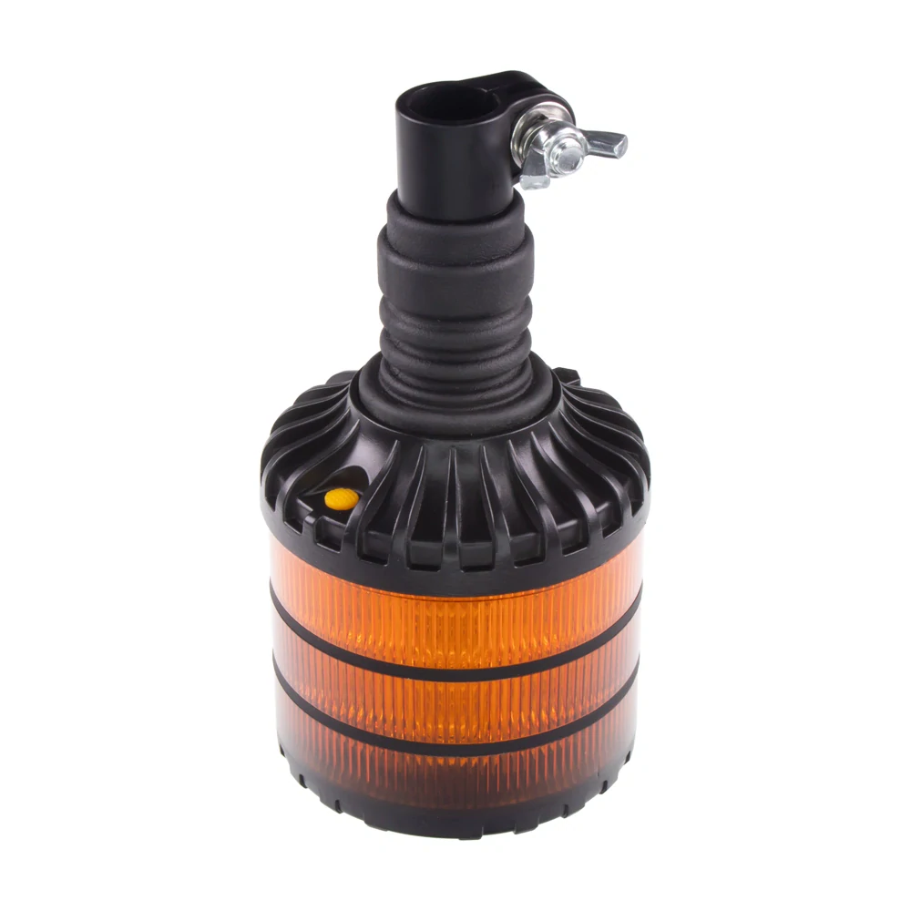 LED maják, 12-24V, 24xLED oranžový, na držiak, ECE R65