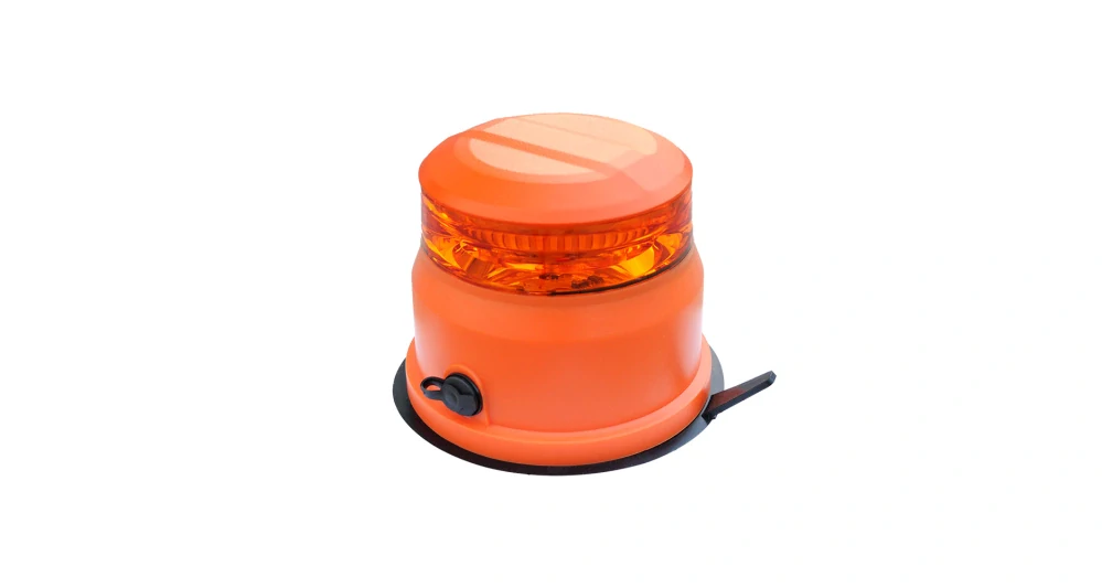 AKU LED maják, oranžový, diaľkové ovládanie, magnet, ECE
