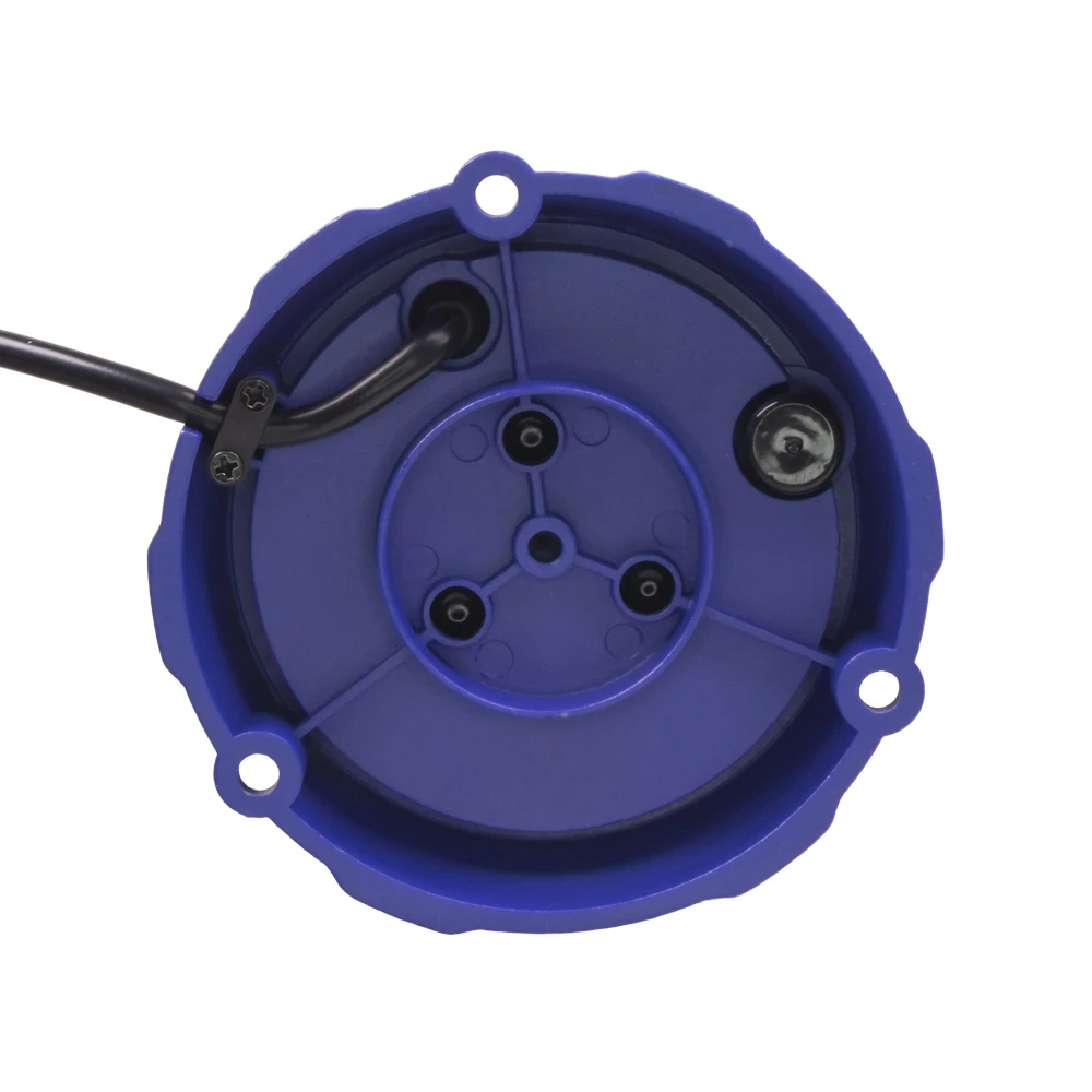 Robustný modrý LED maják, modrý hliník, 96W, ECE R65