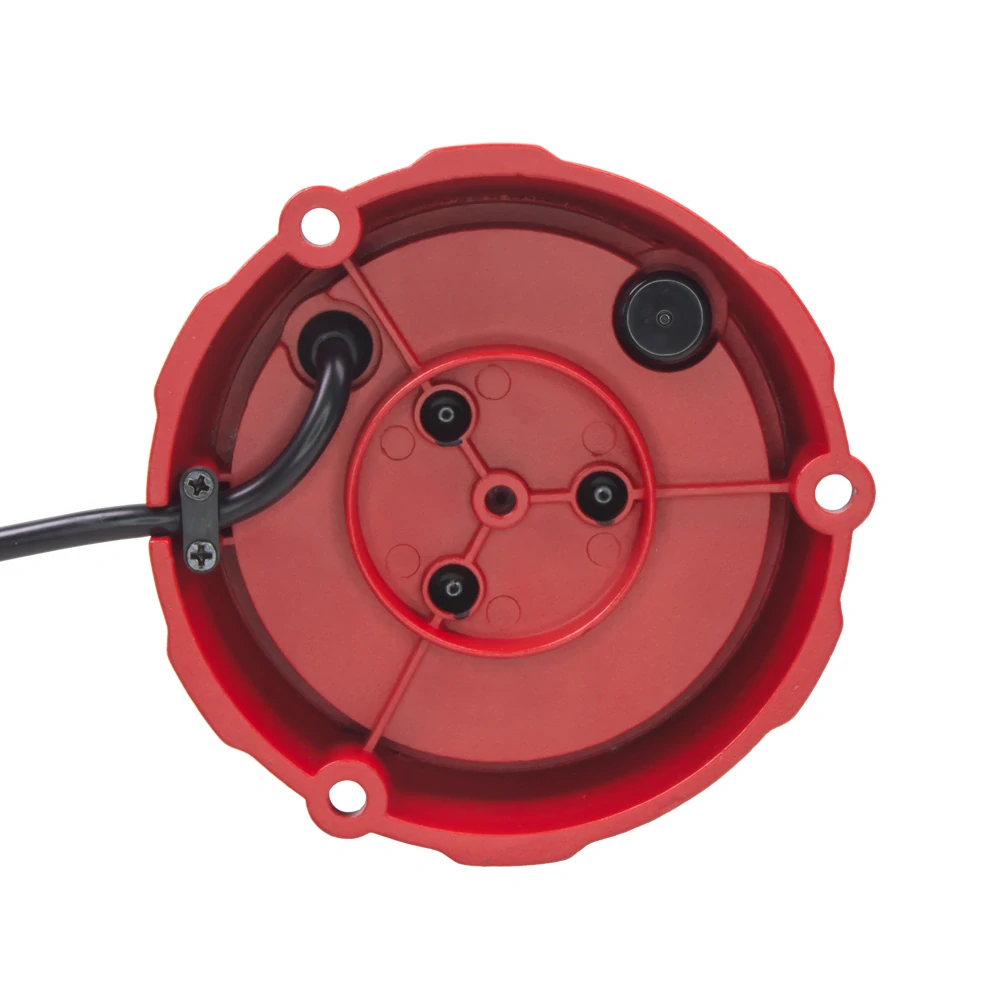 Robustný červený LED maják, červený hliník, 96W, ECE R65