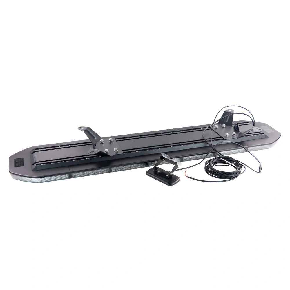 LED rampa 1200mm, oranžová, 12-24V, ECE R65, ovládač s kontrolou zvoleného režimu