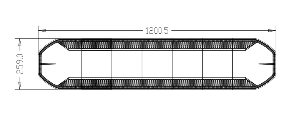 LED rampa 1200mm, oranžová, 12-24V, ECE R65, ovládač s kontrolou zvoleného režimu