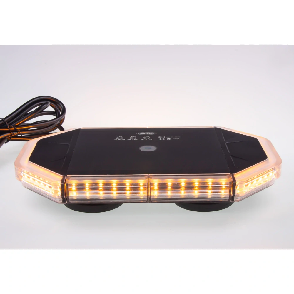 LED rampa 280mm, oranžovo biela, magnet 10-30V, ECE R65