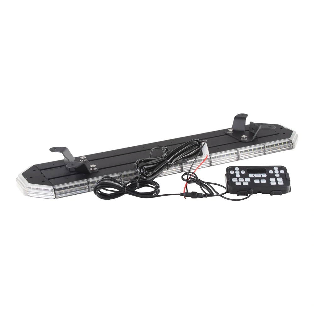 LED rampa 760mm, oranžová+biela, 12-30V, ECE R65