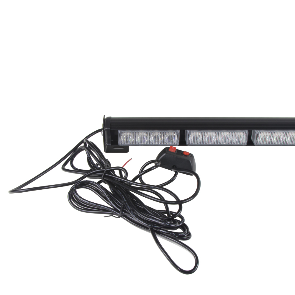 LED svetelná alej, 32x 3W LED, modrá 910mm, ECE R10