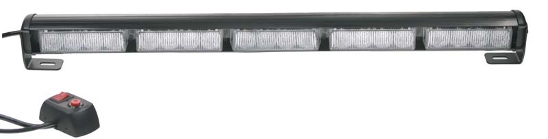 LED svetelná alej, 20x LED 3W, oranžová 580mm, ECE R10