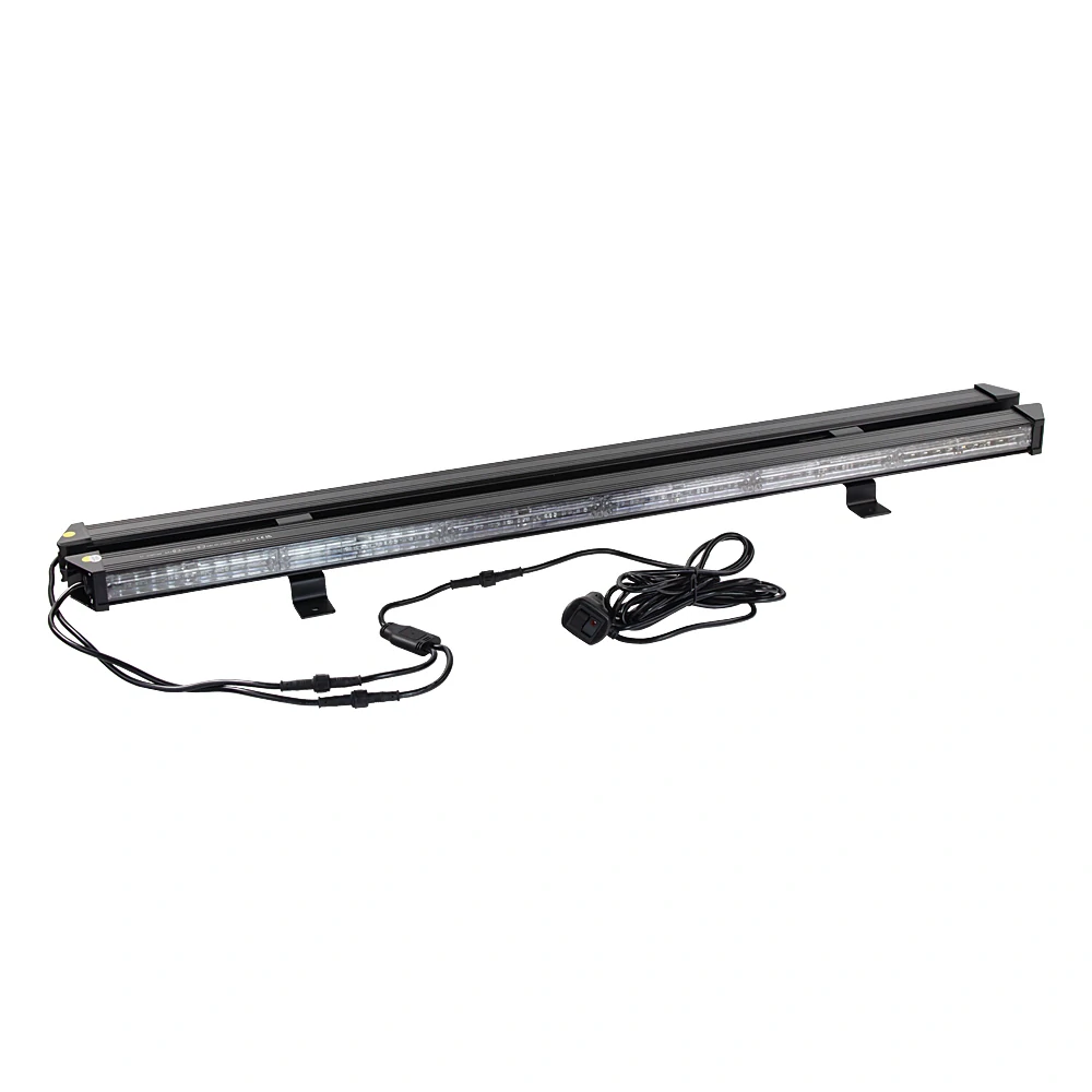 LED alej vodeodolná (IP67) 12-24V, 108x LED 1W, oranžová 916mm, dual, ECE R65