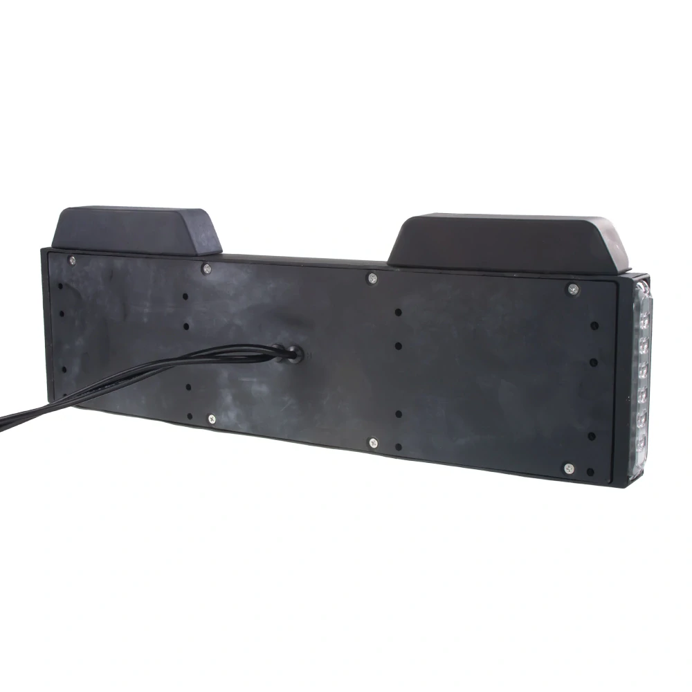 4x PREDATOR 6x4W LED pod ŠPZ, 12-24V, prehnuté, oranžové, ECE R65