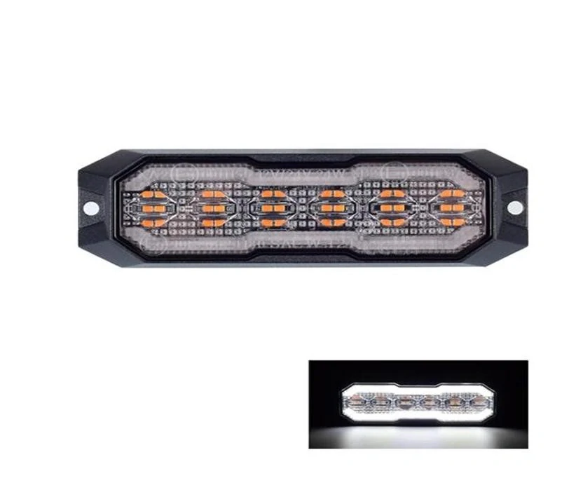 PROFI výstražné/pozičné LED svetlo, oranžové + biele, 12-24V, ECE R65