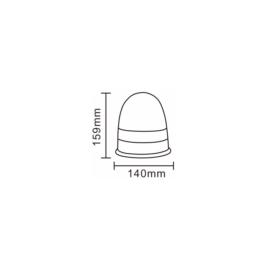 LED maják 16LED*3W R65 R10 3-bodové ALR0047