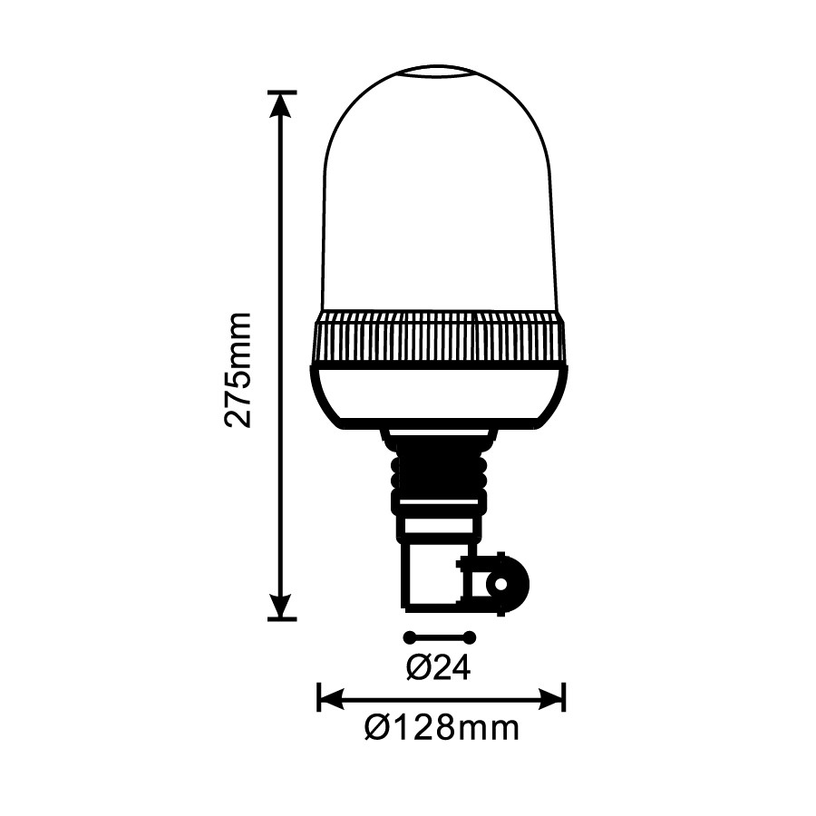 LED maják 24xLED*3W R65 R10 flex ALR0016-2