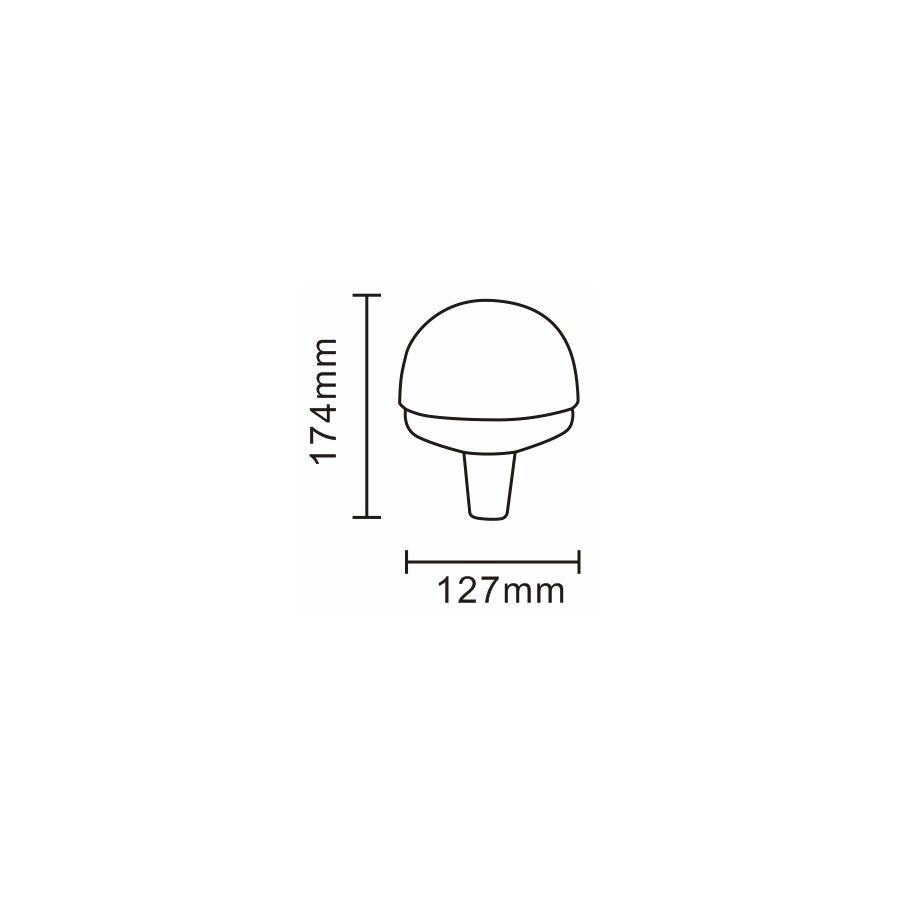 LED maják rotačný 8LED R65 R10 ALR0024-O