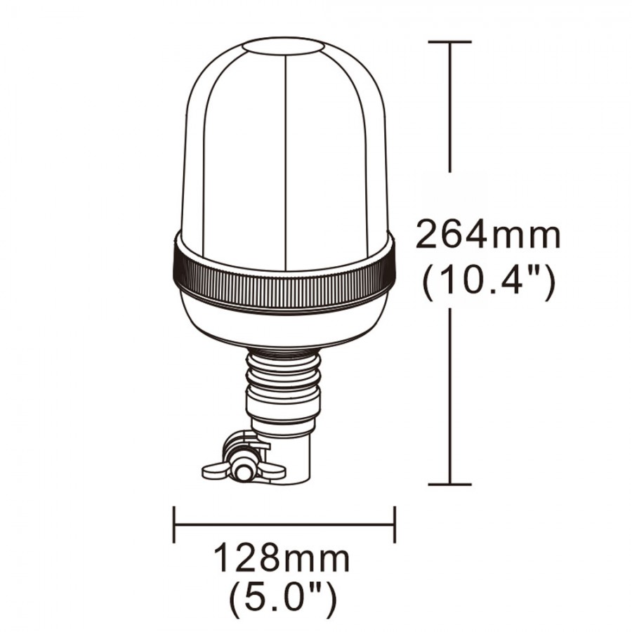 LED maják 36x LED R65 R10 flex  ALR0025-4