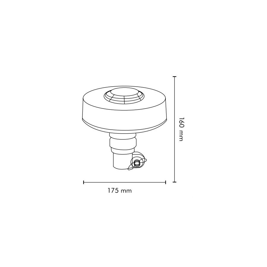 LED maják LED UFO II R65 R10 ALR0030