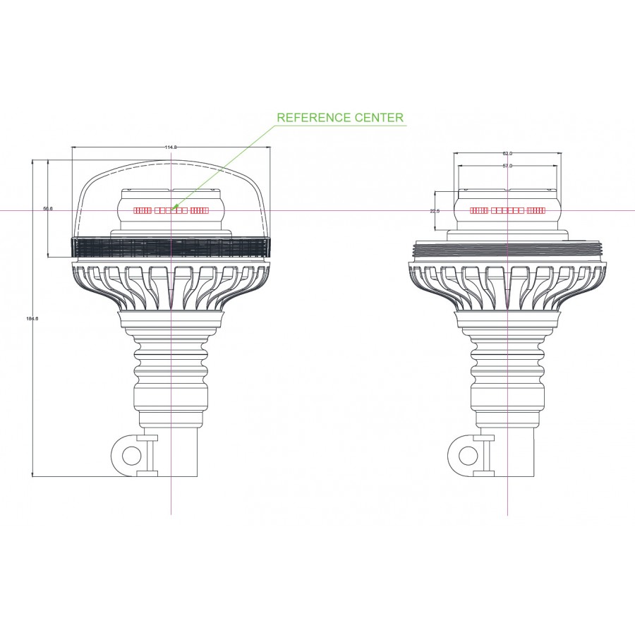 LED maják TruckLED OPTI 36x LED flex ALR0061