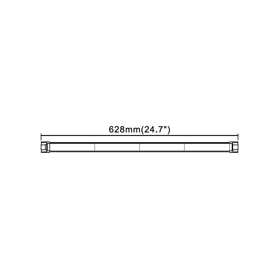 LED majáková rampa 628x35 R65 R10 BLK0036