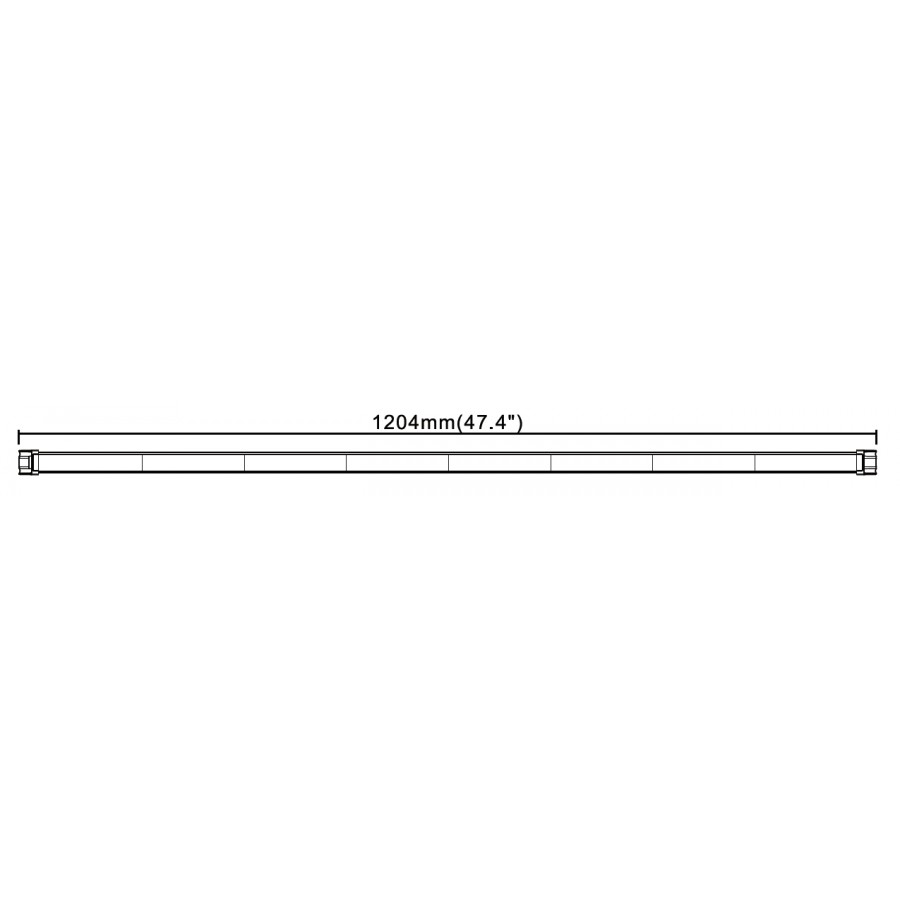 LED majáková rampa 1204x35 R65 R10 BLK0038