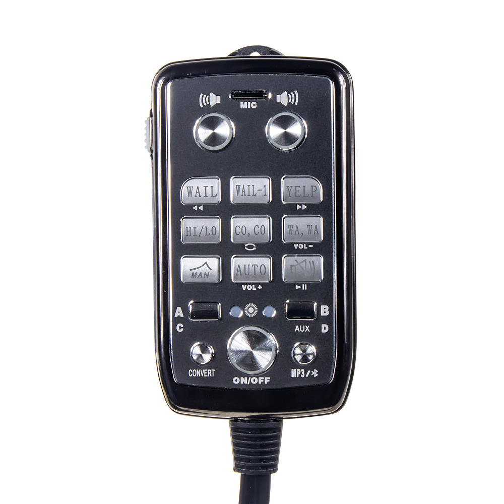 Profesionálny výstražný systém s mikrofónom 200W, Bluetooth + USB