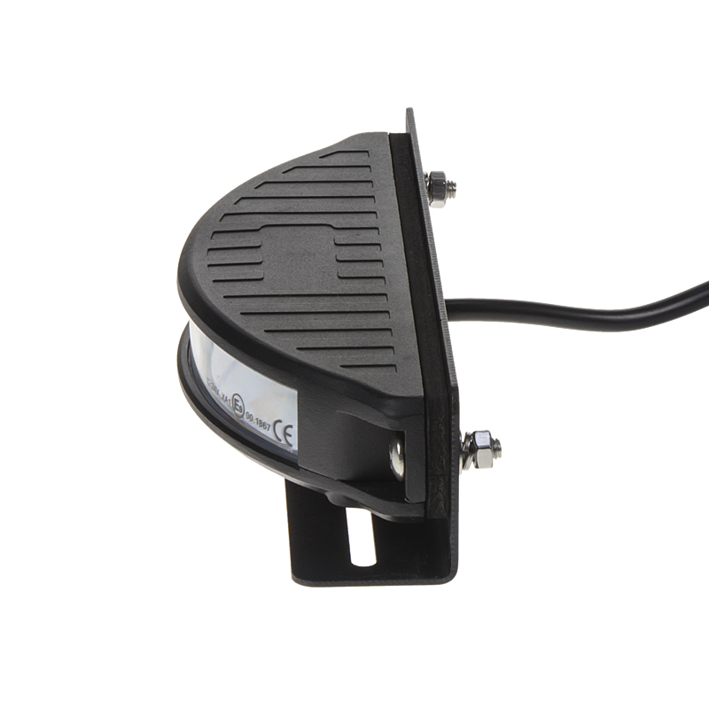 Výstražné LED svetlo vonkajšie, 12-24V, 6x3W, oranžové, ECE R65