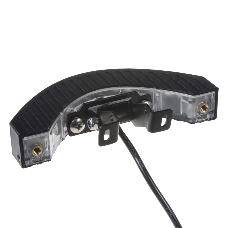 Výstražné LED svetlo vonkajšie , 12-24V, 12x3W, oranžové, ECE R65