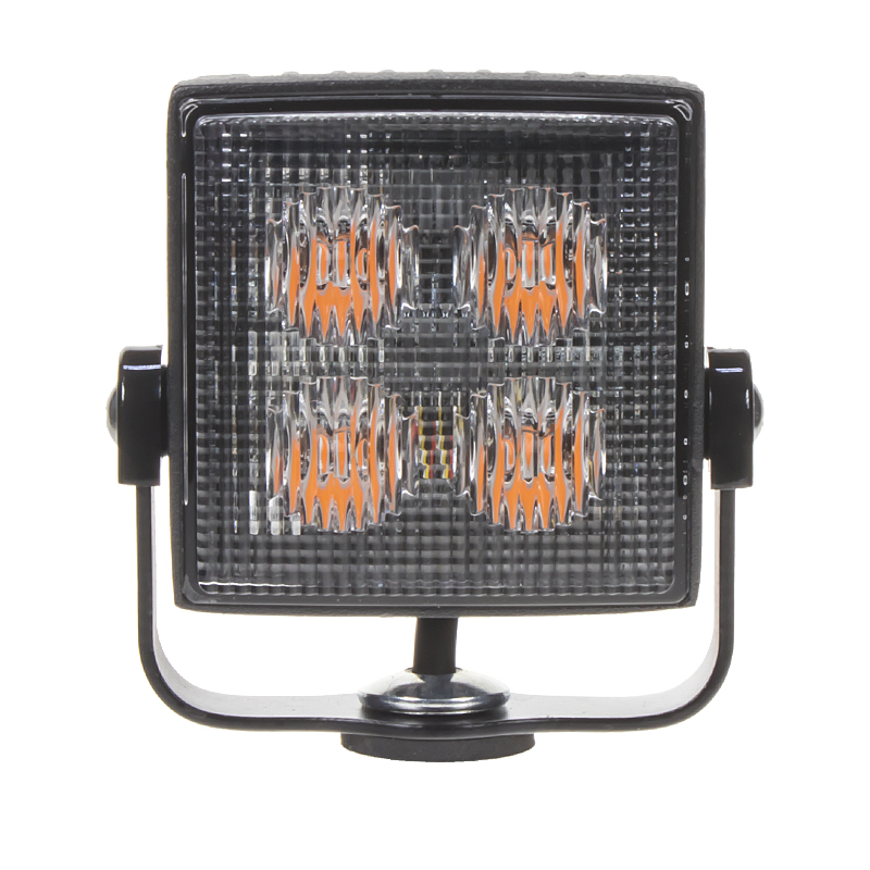 Výstražné LED svetlo vonkajšie, oranžové, 12-24V, ECE R65