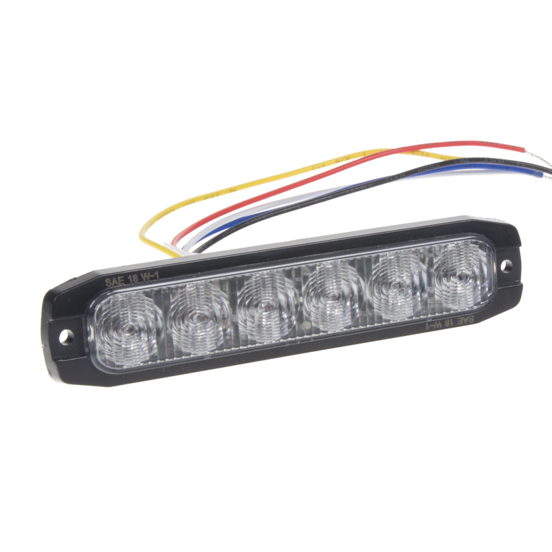 PROFI SLIM výstražné LED svetlo vonkajšie, červené, 12-24V, ECE R65