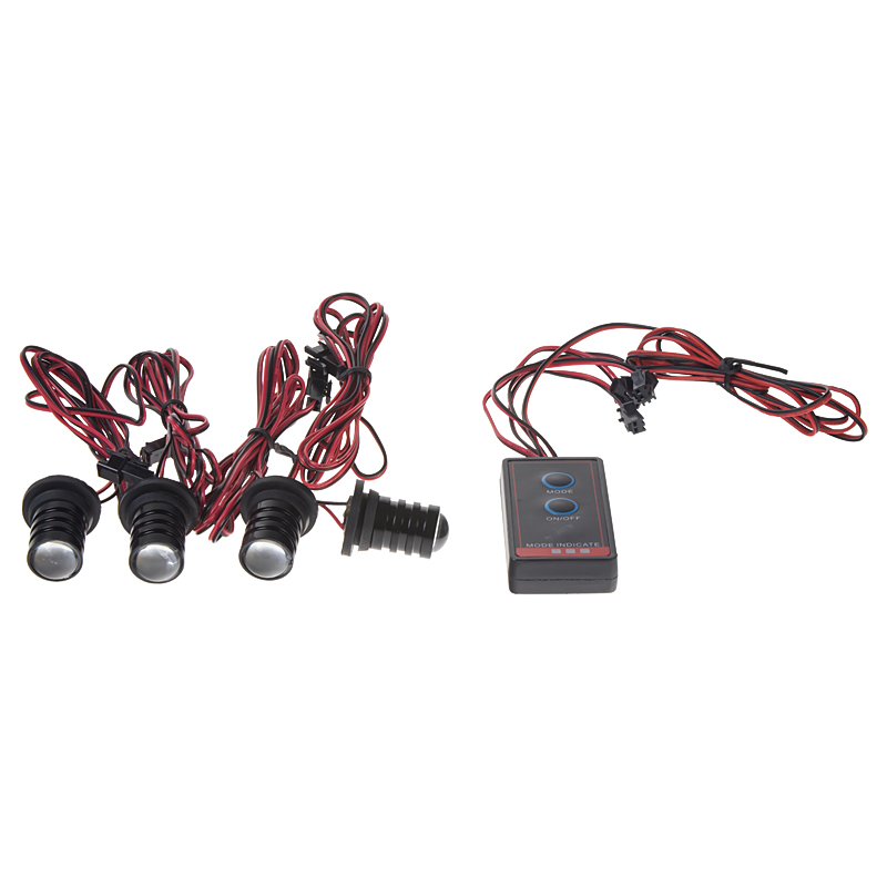 LED stroboskop biely 4ks 1W