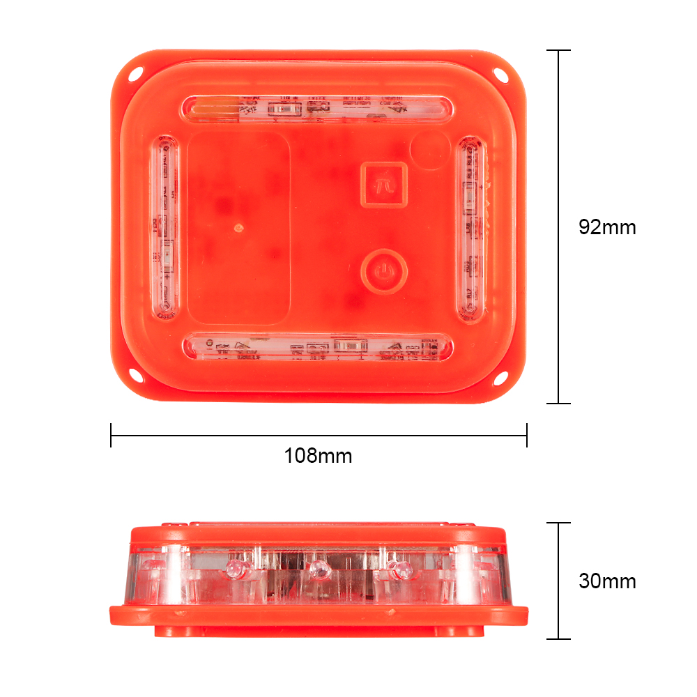 LED výstražné inteligentné svetlo 16LED, set 6ks