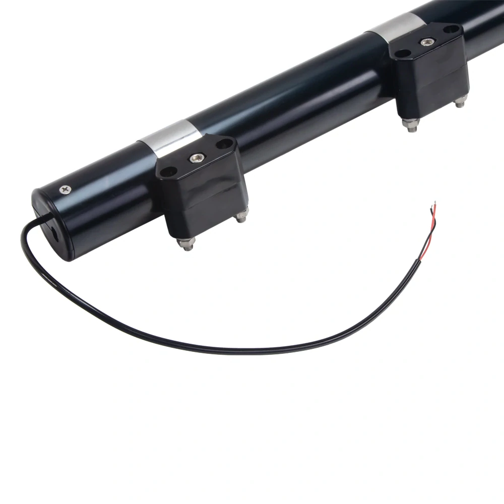 LED maják, 12-24V, 12x3W oranžový s teleskopickou tyčou na motocykel, ECE R65 R10