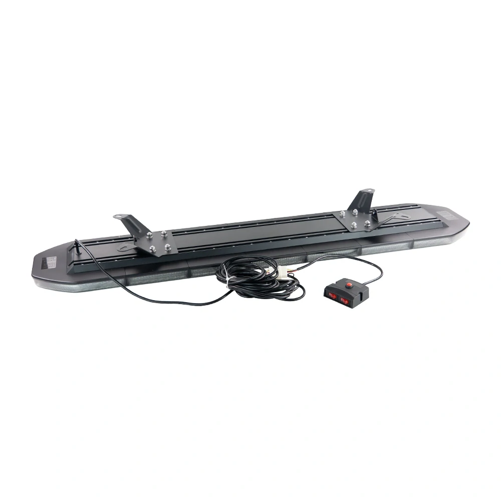 LED rampa 1200mm, oranžová, 12-24V, ECE R65, ovládač s kontrolou zvoleného režimu