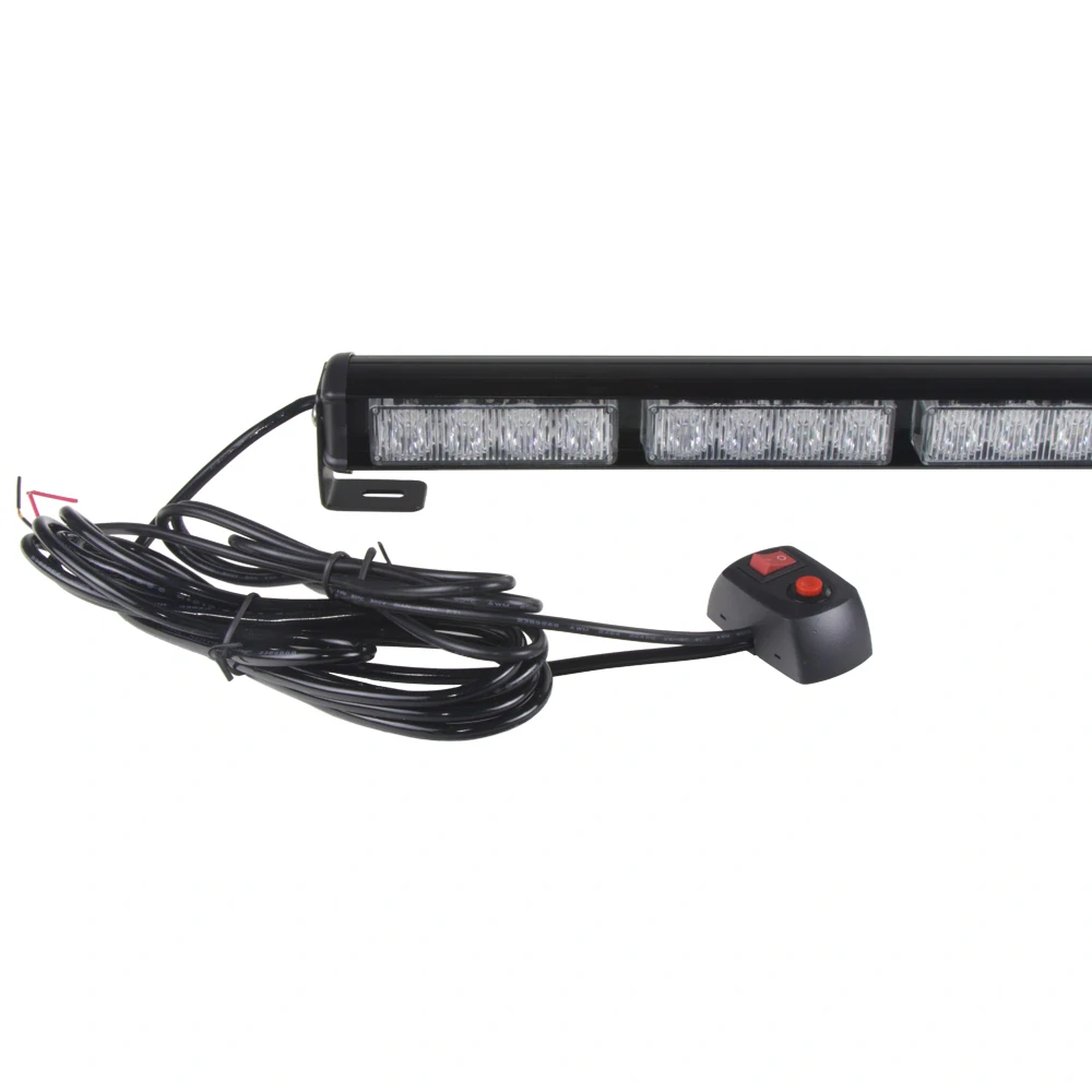 LED svetelná alej, 28x LED 3W, modrá 800mm, ECE R10