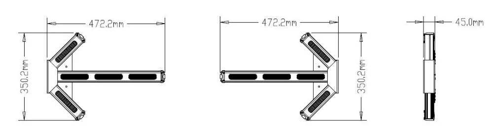 LED prídavné svetlá smerové 12-24V, 472mm, ECE R65