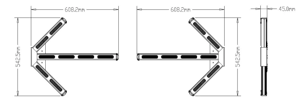LED prídavné svetlá smerové 12-24V, 608mm, ECE R65
