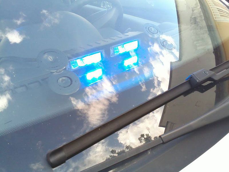 PROFI výstražné LED svetlo vnútorné, 12-24V, modré, ECE R65