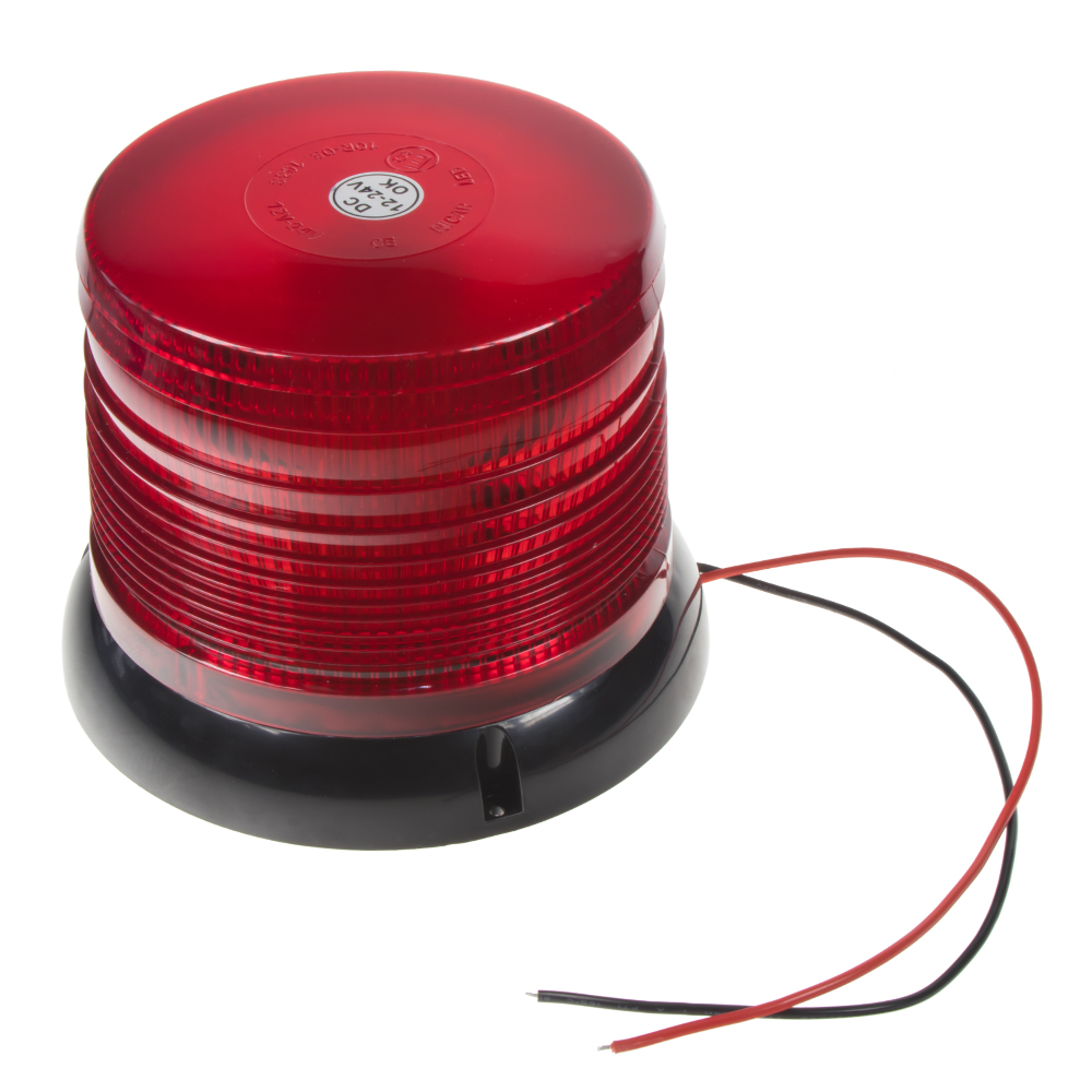 LED maják, 12-24V, červený