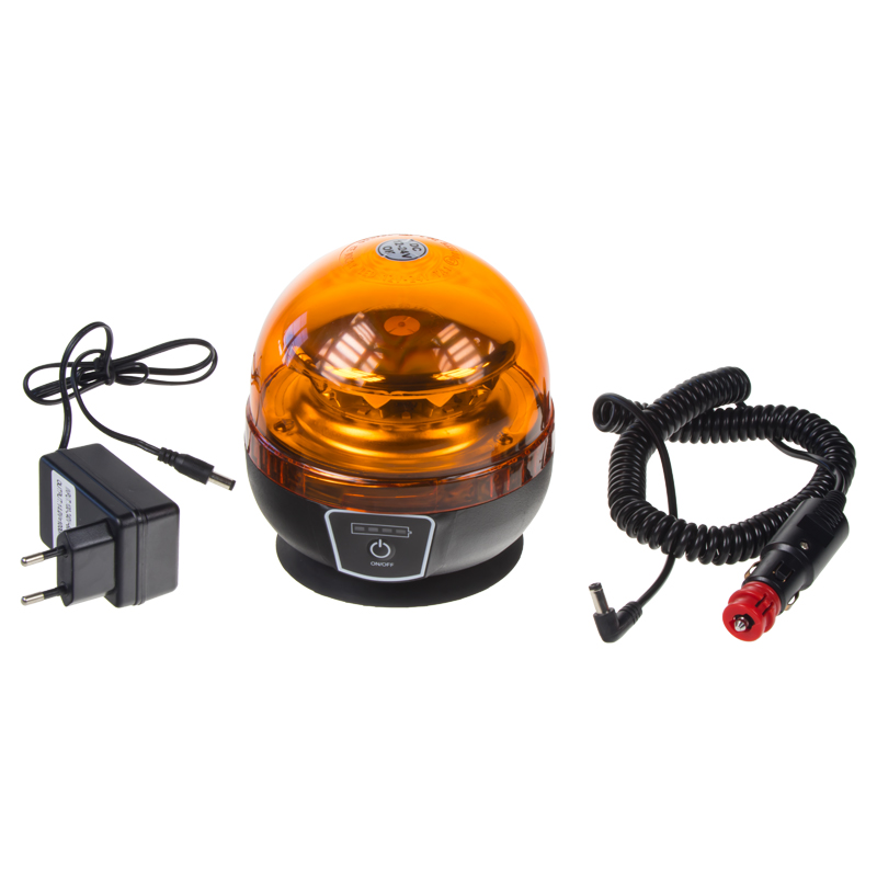 AKU LED maják, 12x3W oranžový, magnet, ECE R65