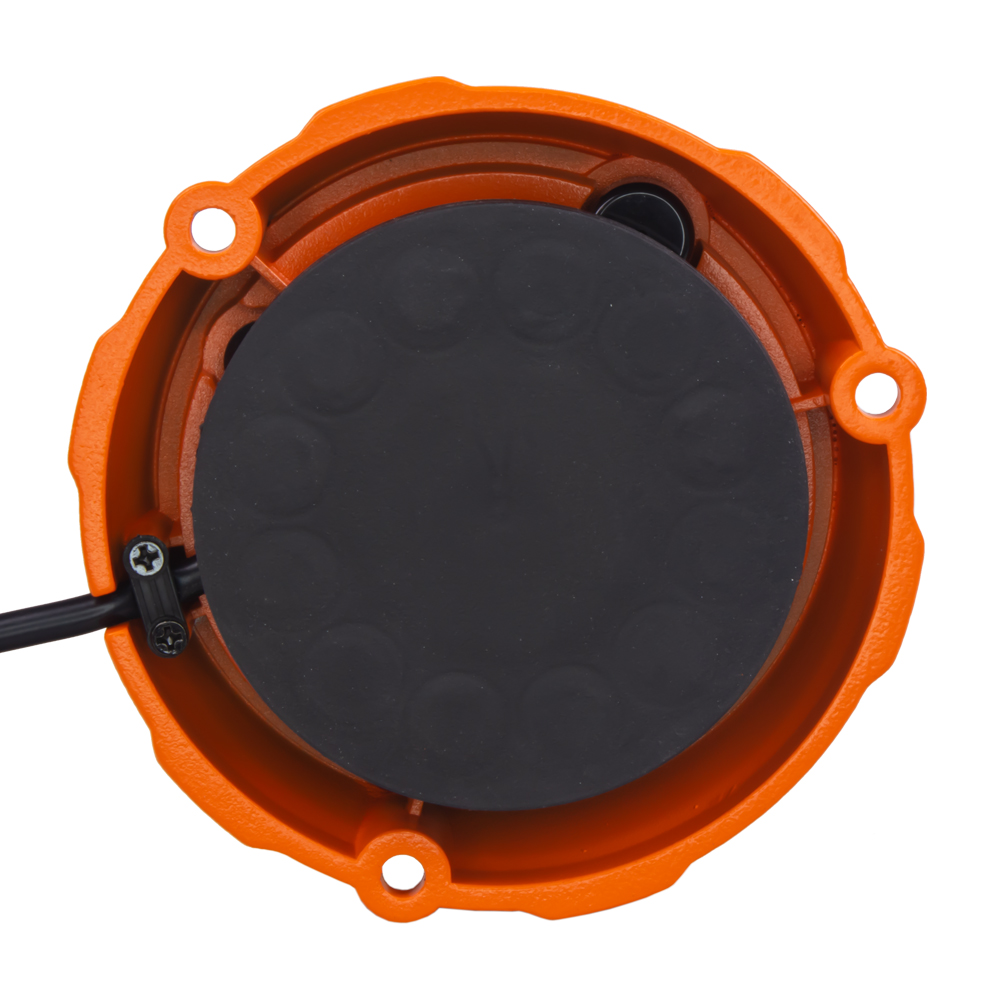 Robustný oranžový LED maják, oranžový hliník, 96W, ECE R65