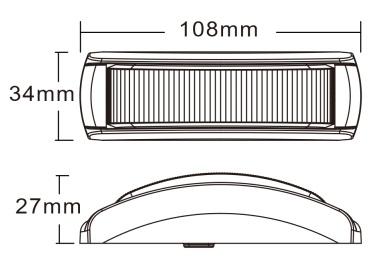 PREDATOR 4x3W LED, 12-24V, modrý, ECE R65